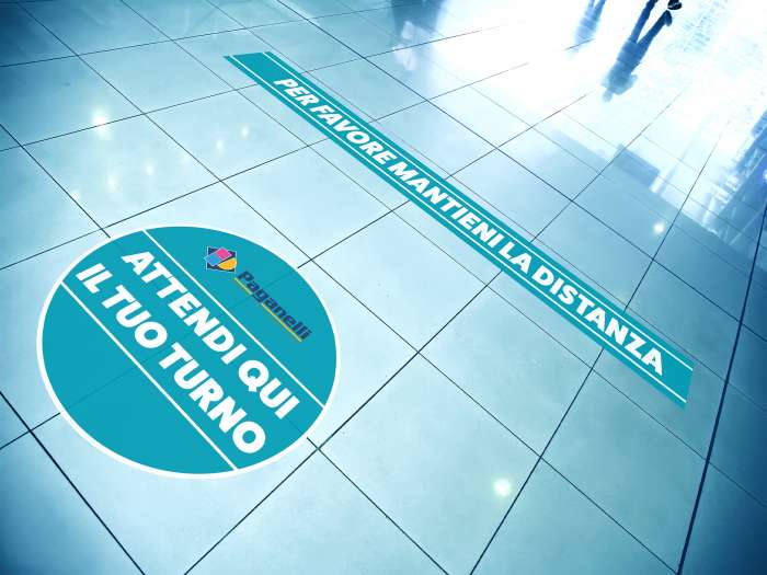 adesivi calpestabili azienda