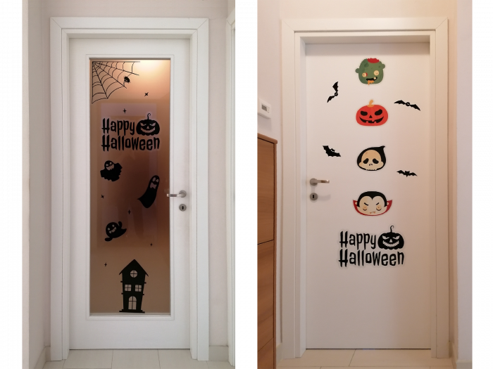 decorazioni adesive porte halloween