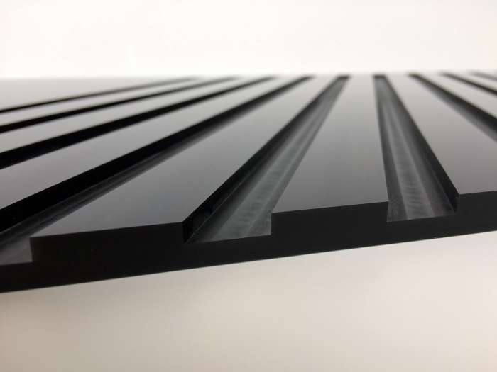 base espositore ceramica plexiglass nero