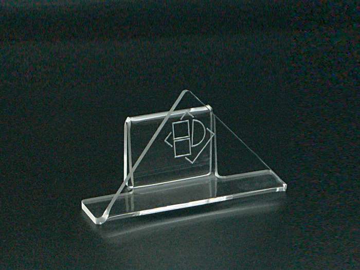 porta biglietti da visita plexiglass metacrilato